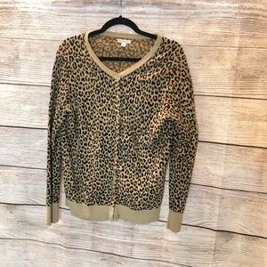 Leopard Print Cardigan